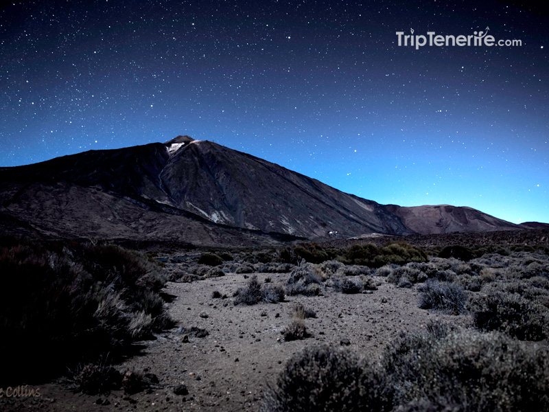 Teide moon light