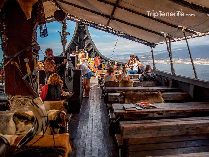 Viking boat inside